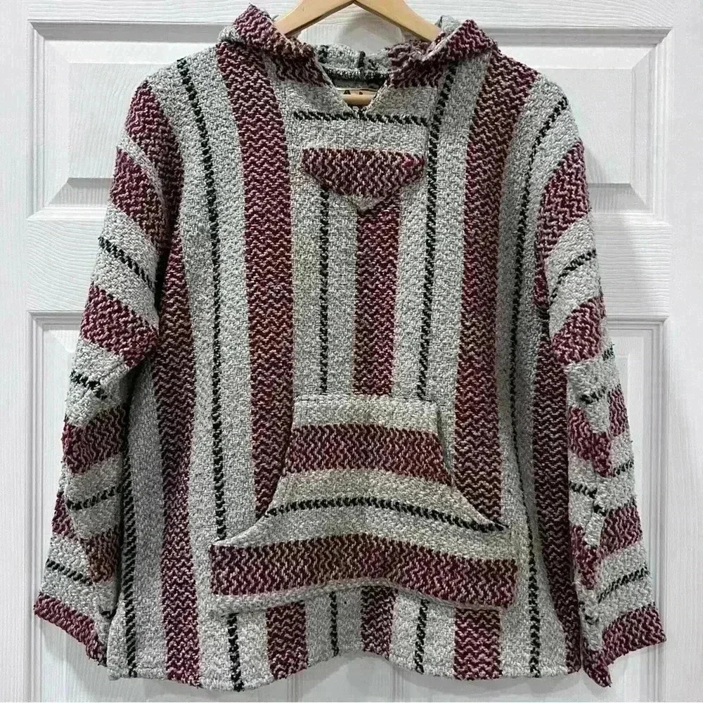 Baja Joe Mens Hooded Sweater Size Medium